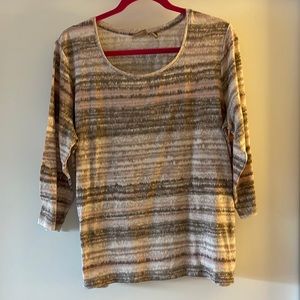 Pretty in Pink and Ecru Tee